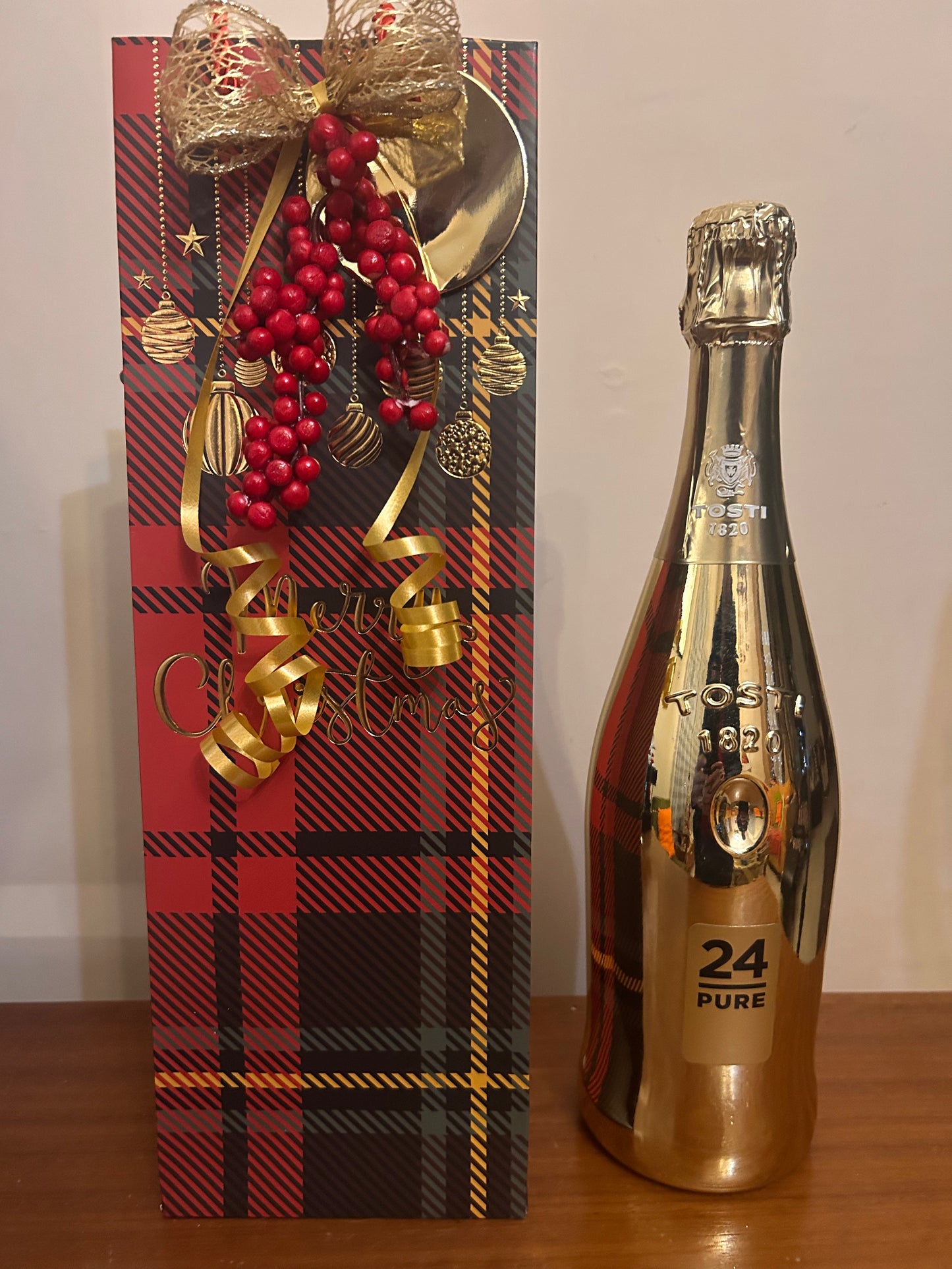 XMAS Gift Prosecco Gold in Luxury Xmas Bag