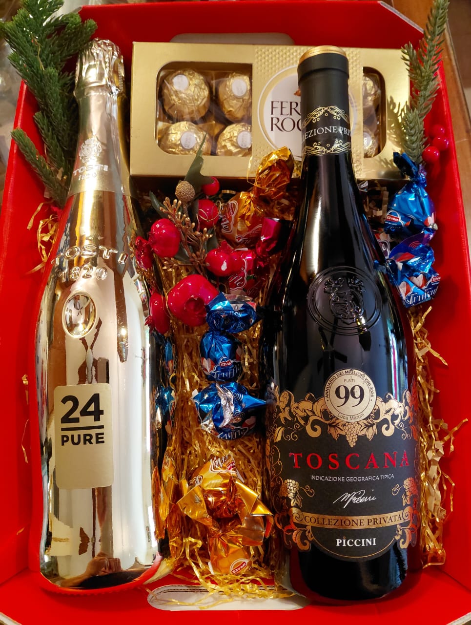 XMAS GIFT Prosecco Gold 24 and Toscana